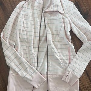 Lululemon Athletica Pink and White Sweatshirt